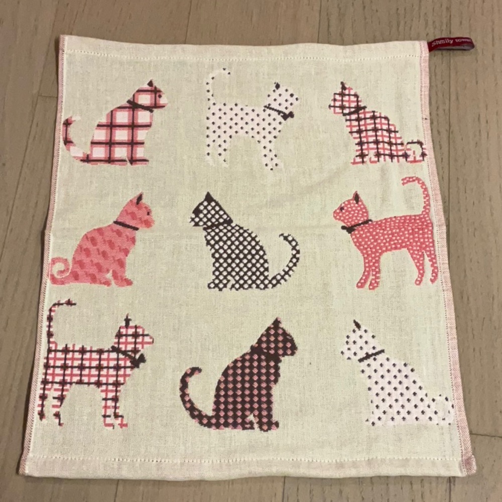 Hand Towels 100% Cotton/ Kitchen Towels with Holders 🐱(Cat)